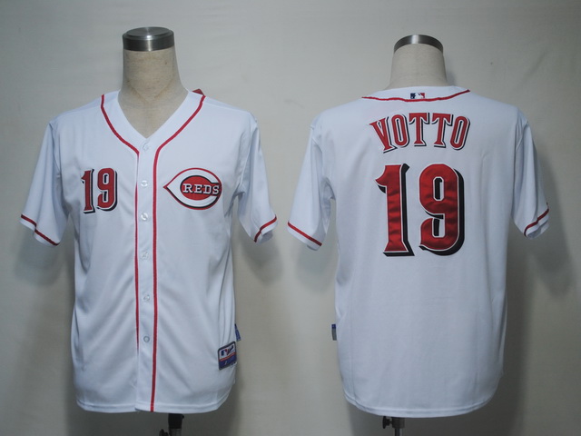 Cincinnati Reds 19 votto White men baseball mlb Jerseys