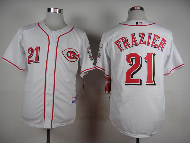 Cincinnati Reds 21 Todd Frazier White mlb baseball jersey