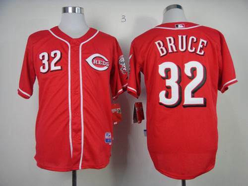 Cincinnati Reds 32 BRUCE red men baseball mlb jerseys