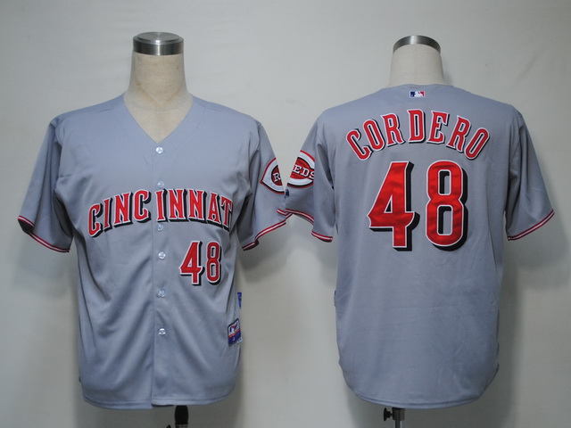 Cincinnati Reds 48 Cordero Grey  men baseball mlb jerseys