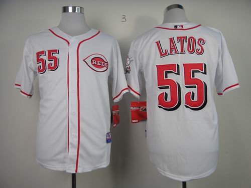 Cincinnati Reds LATOS 55 white men baseball mlb jerseys