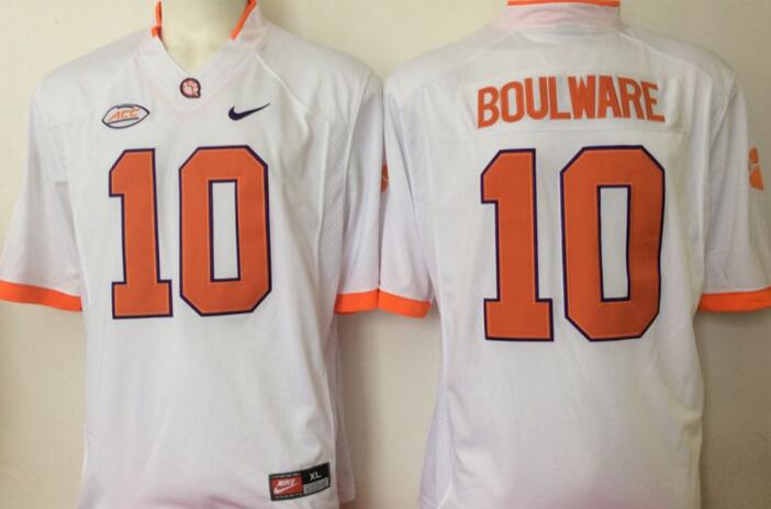 Clemson Tigers 10 Ben Boulware white men NCAA college Football Jerseys