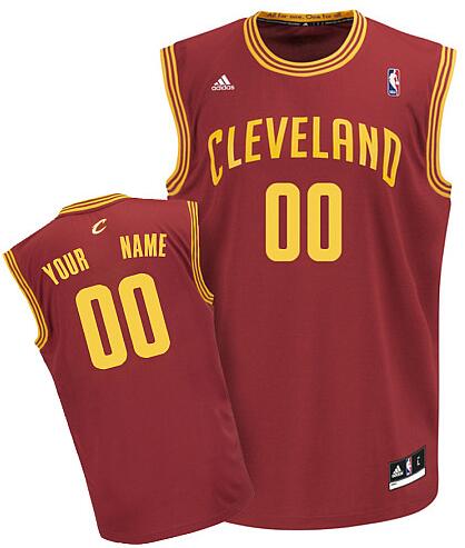 Cleveland Cavaliers Custom red adidas Jersey for sale