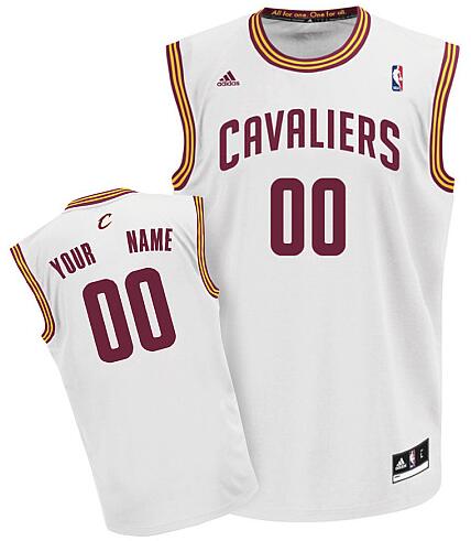 Cleveland Cavaliers Custom white adidas Jersey for sale