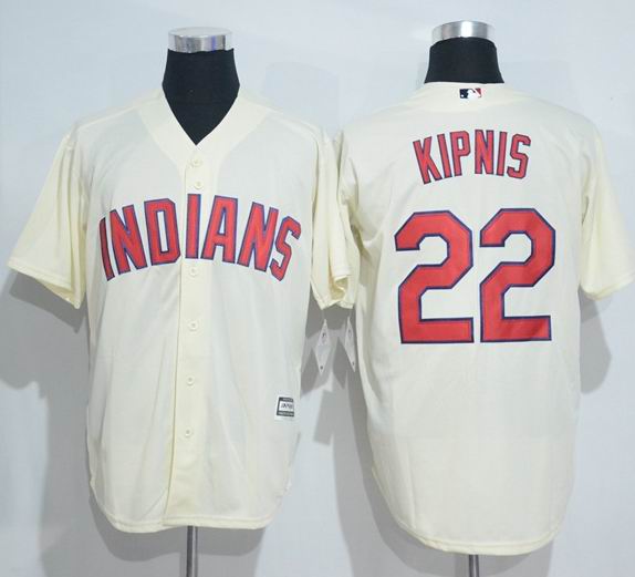 Cleveland Indians 22 Jason Kipnis beige men baseball mlb jerseys