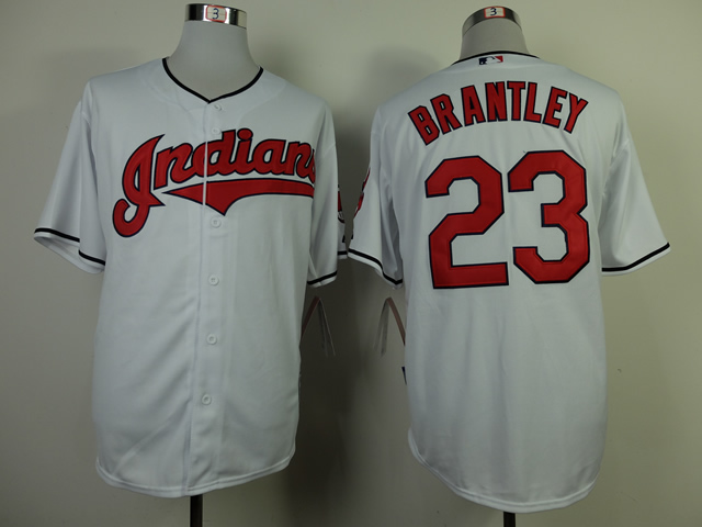 Cleveland Indians 23 Michael Brantley white men baseball mlb jerseys