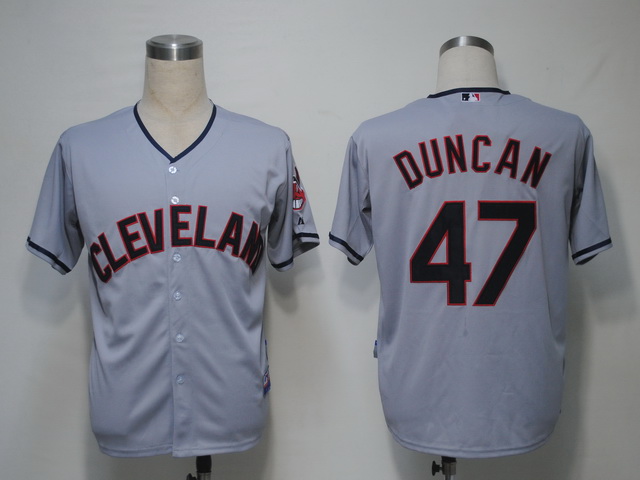 Cleveland Indians 47 Duncan Grey men baseball mlb jerseys