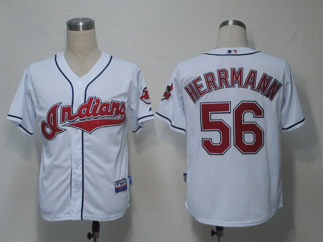 Cleveland Indians 56 Herrmann White men baseball mlb jerseys