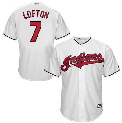 Cleveland Indians 7 Laporta White men baseball mlb jerseys