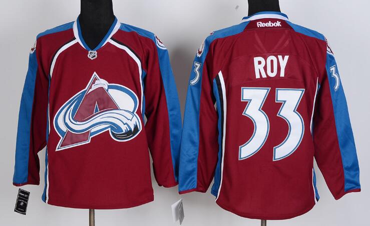 Colorado Avalanche 33 ROY  Red men nhl ice hockey jerseys