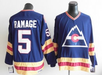 Colorado Avalanche 5 RAMAGE blue men nhl ice hockey jerseys