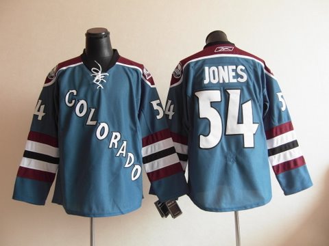 Colorado Avalanche 54 JONES blue men nhl ice hockey jerseys