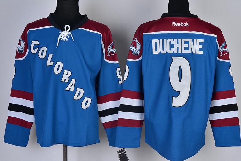 Colorado Avalanche 9 matt DUCHENE blue men nhl ice hockey jerseys