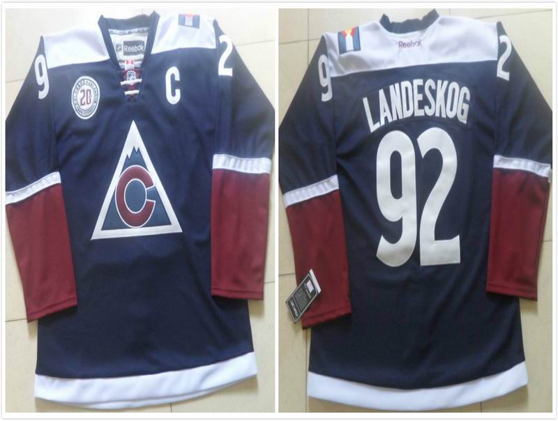 Colorado Avalanche 92 Gabriel Landeskog blue men nhl ice hockey New jerseys