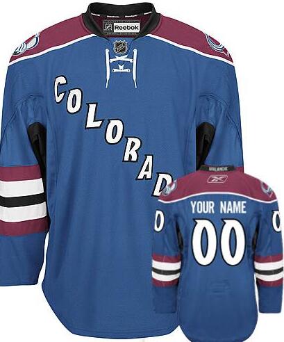 Colorado Avalanche Blue Thrid Authentic NHL Jersey Custom any name number