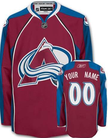 Colorado Avalanche Red Home Authentic NHL Jersey Custom any name number