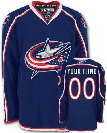 Columbus Blue Jackets Blue Home Authentic NHL Jersey Custom any name number