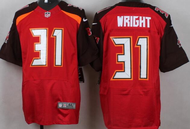 Custom Nike Tampa Bay Buccaneers 31 Wright red elite nfl Jerseys