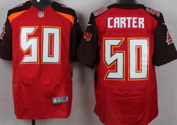 Custom Nike Tampa Bay Buccaneers 50 Carter red elite nfl Jerseys