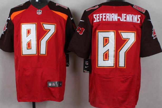 Custom Nike Tampa Bay Buccaneers 87 Seferian-Jenkins red elite nfl Jerseys