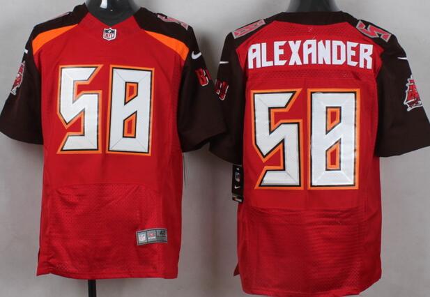 Customized Nike Tampa Bay Buccaneers #58 Alexander red NFL Jerseys