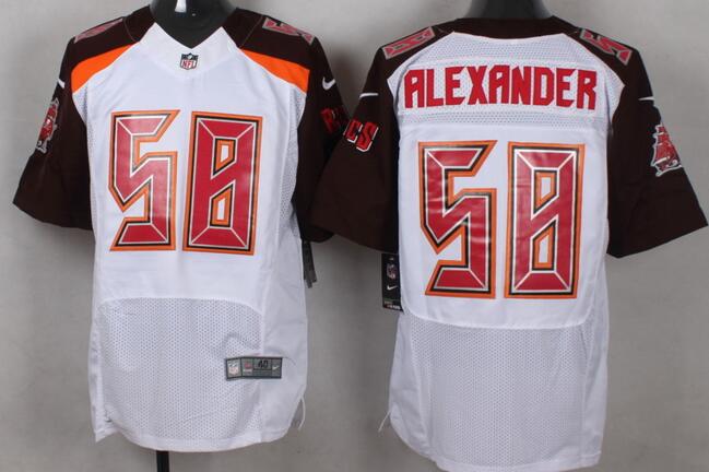 Customized Nike Tampa Bay Buccaneers #58 Alexander white NFL Jerseys