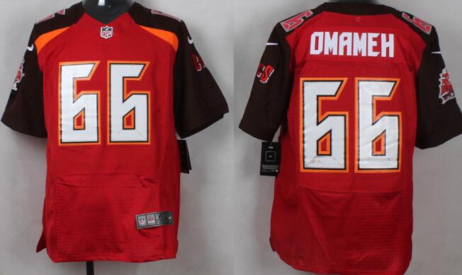 Customized Nike Tampa Bay Buccaneers #66 Omameh Elite Red NFL Jerseys