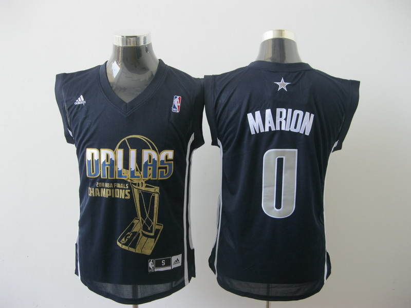 Dallas Mavericks 0 Shawn Marion black  champion adidas men NBA basketball Jerseys