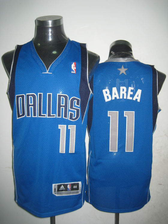 Dallas Mavericks 11 BAREA blue adidas men NBA basketball Jersey