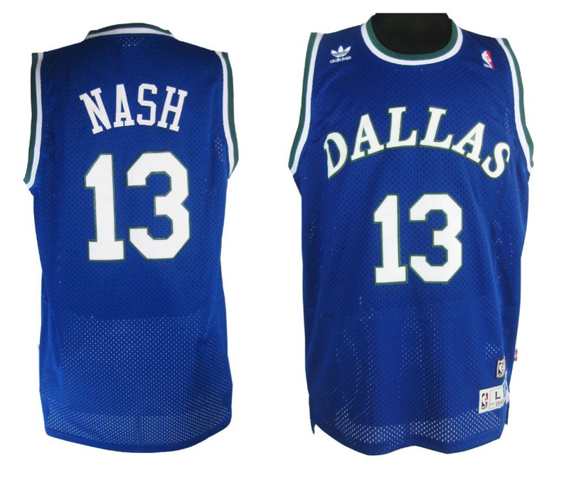 Dallas Mavericks 13 NASH blue adidas men NBA basketball Jerseys