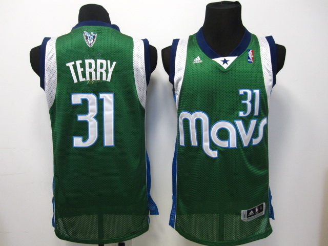 Dallas Mavericks 31 Jason Terry green adidas men NBA basketball Jersey