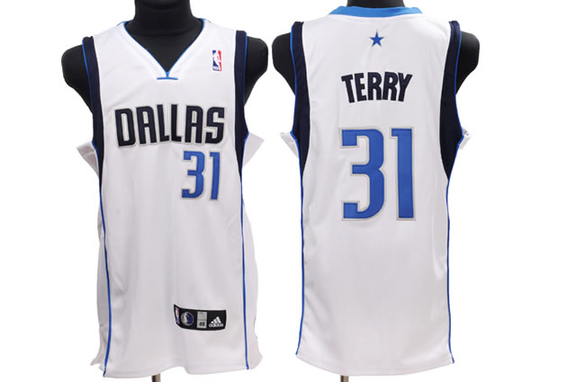 Dallas Mavericks 31 Jason Terry white adidas men NBA basketball Jersey