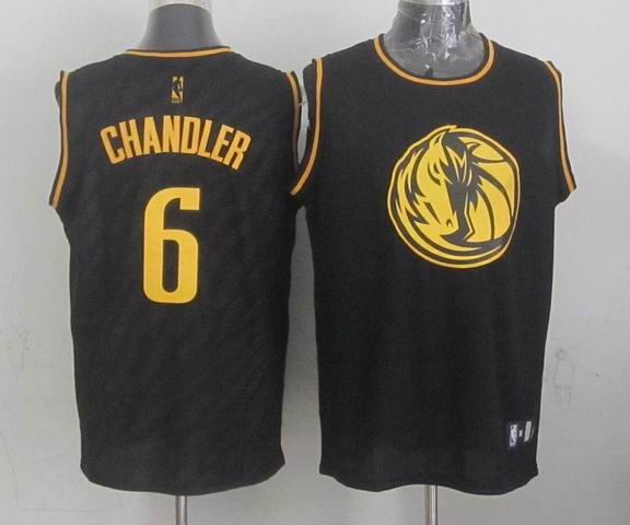 Dallas Mavericks 6 Tyson Chandler black fashion adidas men NBA basketball Jerseys