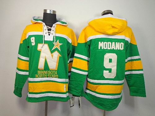 Dallas Stars 9# Modano Green NHL Hooded Sweatshirt Dallas Stars 9# Modano Green NHL Hooded Sweatshirt
