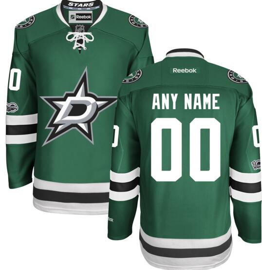 Dallas Stars green Authentic NHL Jersey Custom any name number