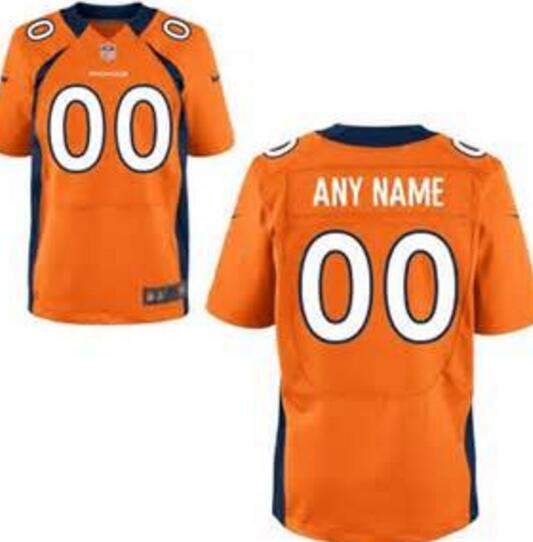 Denver Broncos Nike orange Custom Elite Jersey for Men women youth kids