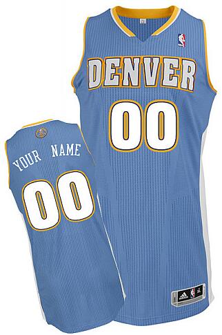 Denver Nuggets Lt blue Road Jersey custom any name number