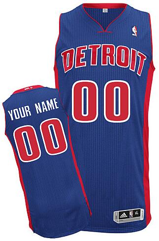 Detriot Pistons Custom blue Road Jersey for sale