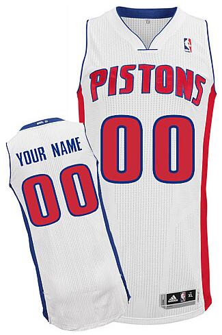 Detroit Pistons Custom white Home Jersey for sale