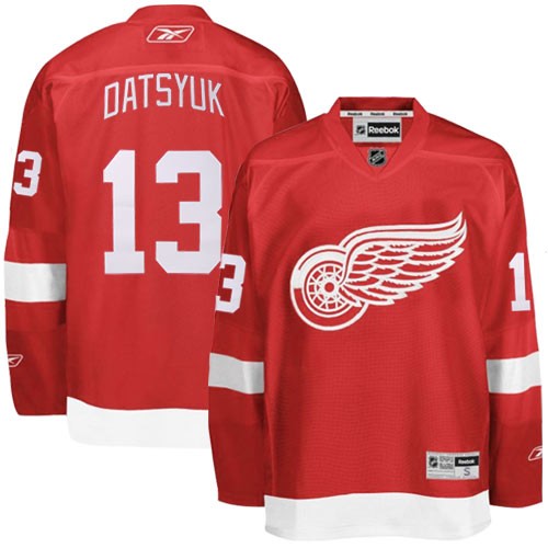 Detroit Red Wings 13 Pavel Datsyuk Red men ice hockey nhl jerseys