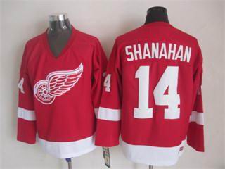 Detroit Red Wings 14 Brendan Shanahan red Throwback CCM men ice hockey nhl jersey