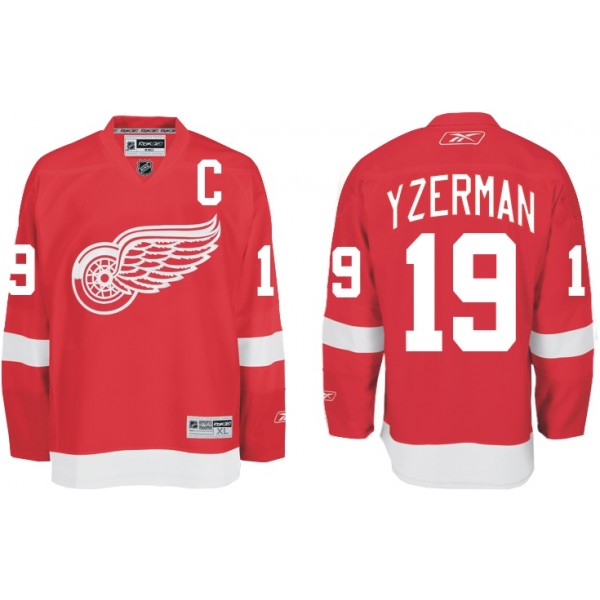 Detroit Red Wings 19 Steve Yzerman Red men ice hockey nhl jerseys