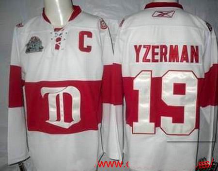 Detroit Red Wings 19 Steve Yzerman White Winter Classic men ice hockey nhl jerseys