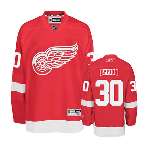 Detroit Red Wings 30 Chris Osgood Red men ice hockey nhl jerseys