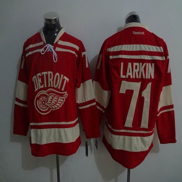 Detroit Red Wings 71 Dylan Larkin Red men ice hockey nhl jerseys