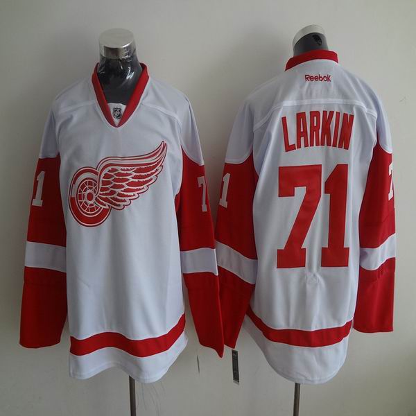 Detroit Red Wings 71 Dylan Larkin white men ice hockey nhl jerseys