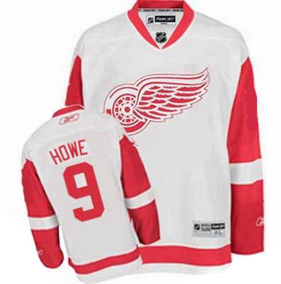 Detroit Red Wings 9 Gordie HOWE white men ice hockey nhl jerseys