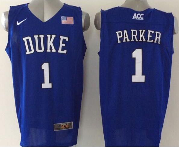 Duke Blue Devils Jabari Parker #1 Basketball Jersey - V Neck