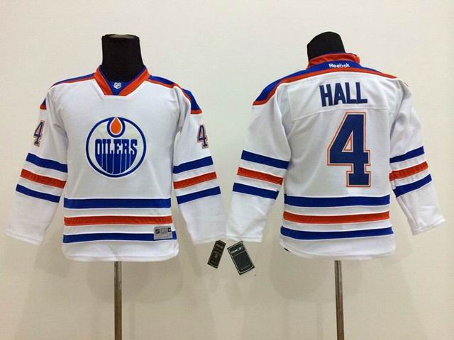 Edmonton Oilers 4 Taylor Hall white men nhl ice hockey  jerseys