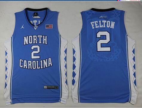 Felton North Carolina #2 Blue College Basketball Jersey